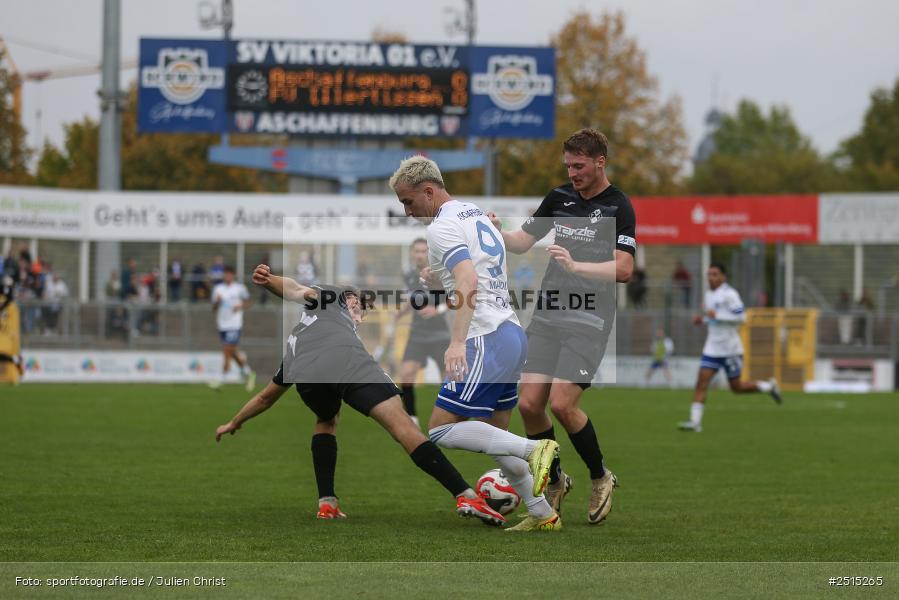sport, action, Stadion am Schönbusch, SVA, SV Viktoria Aschaffenburg, Regionalliga Bayern, Fussball, FVI, FV Illertissen, BFV, Aschaffenburg, 13. Spieltag, 11.10.2025 - Bild-ID: 2515265