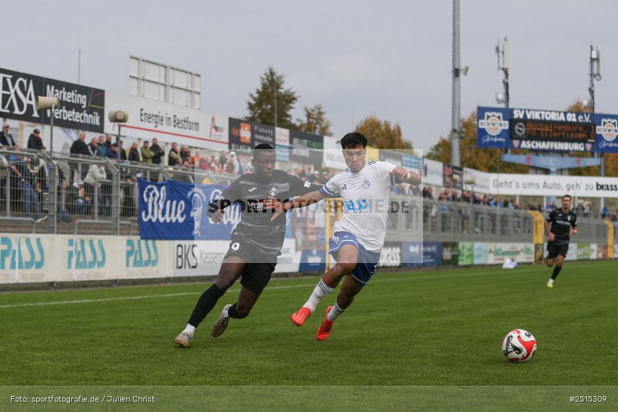 sport, action, Stadion am Schönbusch, SVA, SV Viktoria Aschaffenburg, Regionalliga Bayern, Fussball, FVI, FV Illertissen, BFV, Aschaffenburg, 13. Spieltag, 11.10.2025 - Bild-ID: 2515309