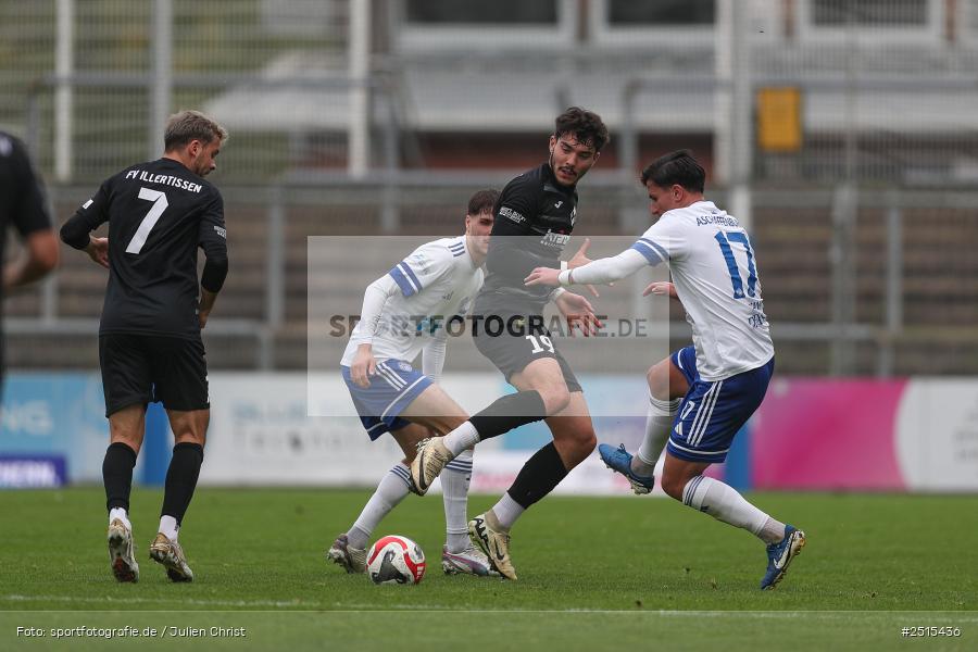 sport, action, Stadion am Schönbusch, SVA, SV Viktoria Aschaffenburg, Regionalliga Bayern, Fussball, FVI, FV Illertissen, BFV, Aschaffenburg, 13. Spieltag, 11.10.2025 - Bild-ID: 2515436