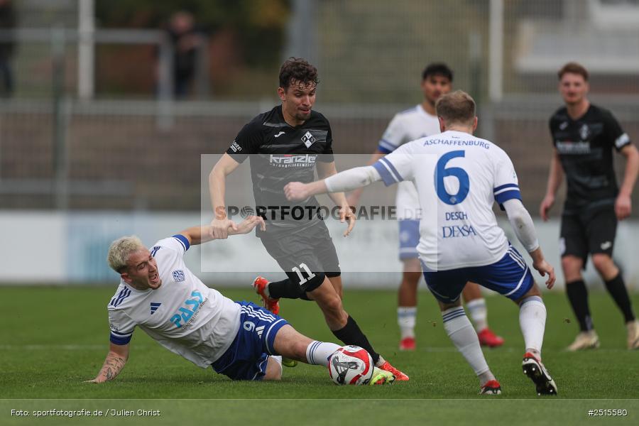sport, action, Stadion am Schönbusch, SVA, SV Viktoria Aschaffenburg, Regionalliga Bayern, Fussball, FVI, FV Illertissen, BFV, Aschaffenburg, 13. Spieltag, 11.10.2025 - Bild-ID: 2515580