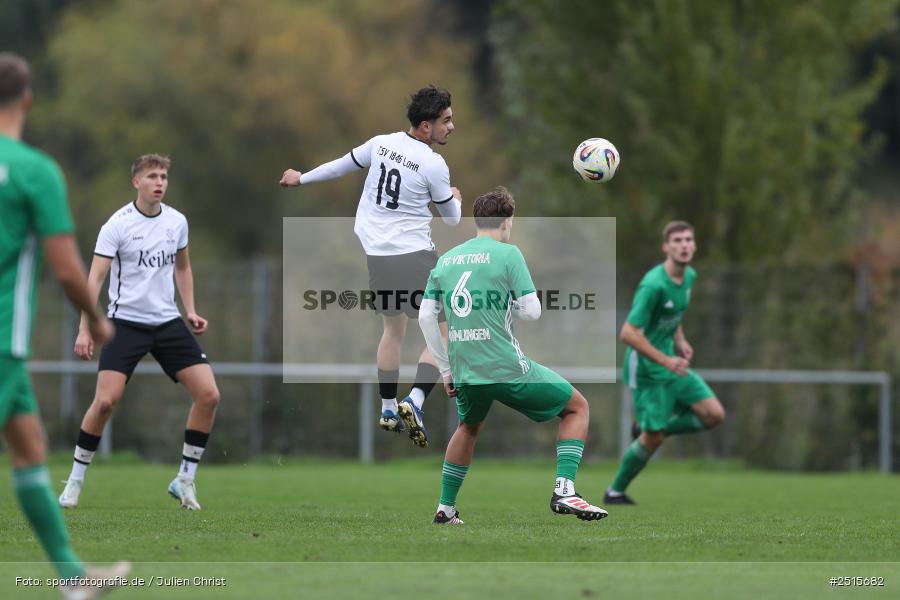 sport, action, TSV Lohr, TSV, Sportgelände, Lohr am Main, FCV, FC Viktoria Mömlingen, Bezirksliga Unterfranken West, BFV, 13. Spieltag, 12.10.2025 - Bild-ID: 2515682