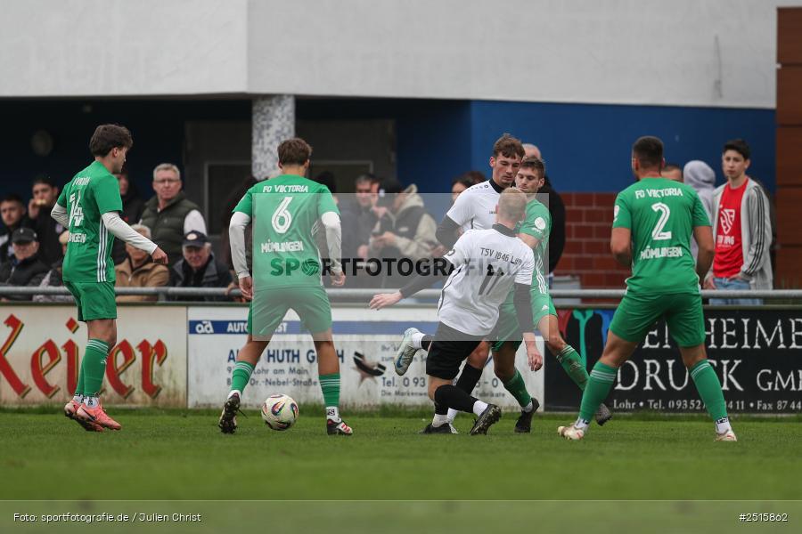 sport, action, TSV Lohr, TSV, Sportgelände, Lohr am Main, FCV, FC Viktoria Mömlingen, Bezirksliga Unterfranken West, BFV, 13. Spieltag, 12.10.2025 - Bild-ID: 2515862