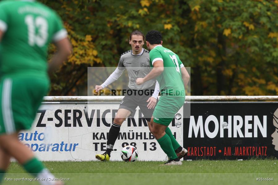 sport, action, Sportgelände, Karlstadt, Fussball, FV Karlstadt II, BFV, A-Klasse Würzburg Gr. 4, 12.10.2025, 11. Spieltag, (SG 1) SC Roßbrunn-Mädelhofen/TSV Uettingen II - Bild-ID: 2516364