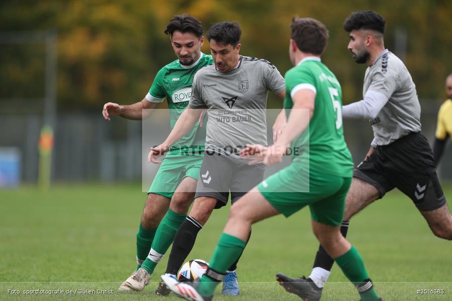 sport, action, Sportgelände, Karlstadt, Fussball, FV Karlstadt II, BFV, A-Klasse Würzburg Gr. 4, 12.10.2025, 11. Spieltag, (SG 1) SC Roßbrunn-Mädelhofen/TSV Uettingen II - Bild-ID: 2516383