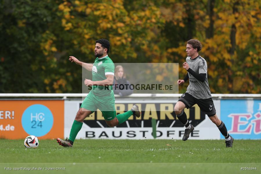 sport, action, Sportgelände, Karlstadt, Fussball, FV Karlstadt II, BFV, A-Klasse Würzburg Gr. 4, 12.10.2025, 11. Spieltag, (SG 1) SC Roßbrunn-Mädelhofen/TSV Uettingen II - Bild-ID: 2516394