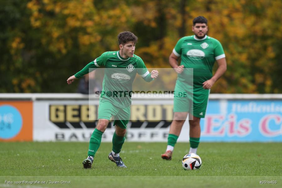 sport, action, Sportgelände, Karlstadt, Fussball, FV Karlstadt II, BFV, A-Klasse Würzburg Gr. 4, 12.10.2025, 11. Spieltag, (SG 1) SC Roßbrunn-Mädelhofen/TSV Uettingen II - Bild-ID: 2516403