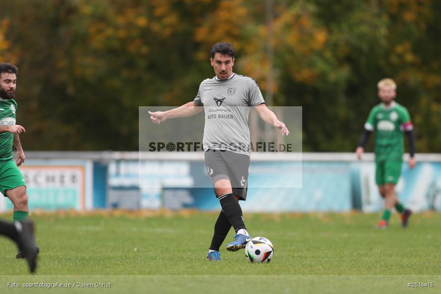 sport, action, Sportgelände, Karlstadt, Fussball, FV Karlstadt II, BFV, A-Klasse Würzburg Gr. 4, 12.10.2025, 11. Spieltag, (SG 1) SC Roßbrunn-Mädelhofen/TSV Uettingen II - Bild-ID: 2516413