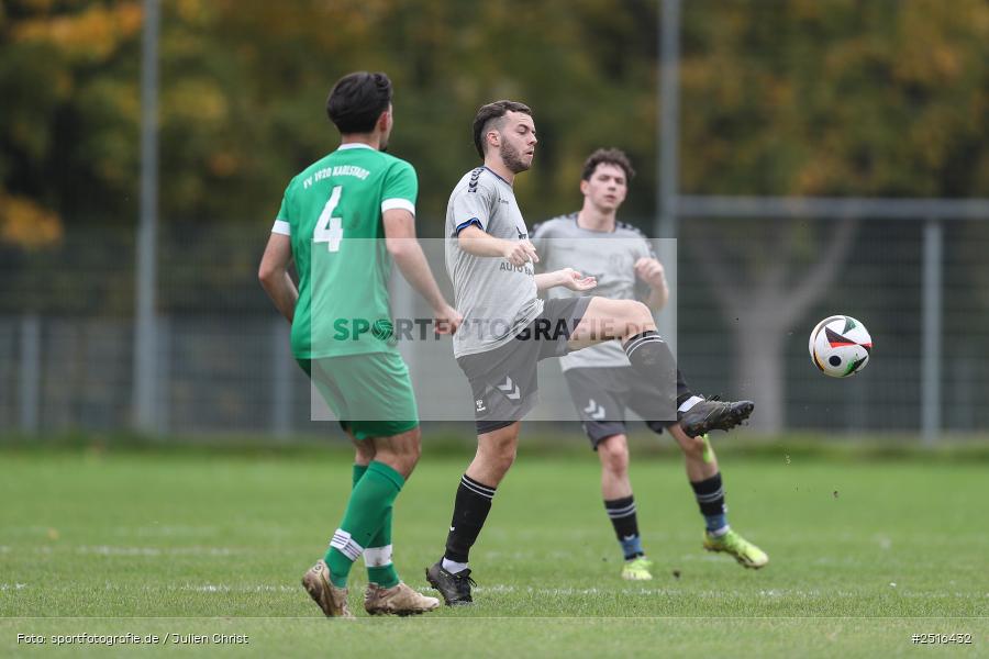 sport, action, Sportgelände, Karlstadt, Fussball, FV Karlstadt II, BFV, A-Klasse Würzburg Gr. 4, 12.10.2025, 11. Spieltag, (SG 1) SC Roßbrunn-Mädelhofen/TSV Uettingen II - Bild-ID: 2516432