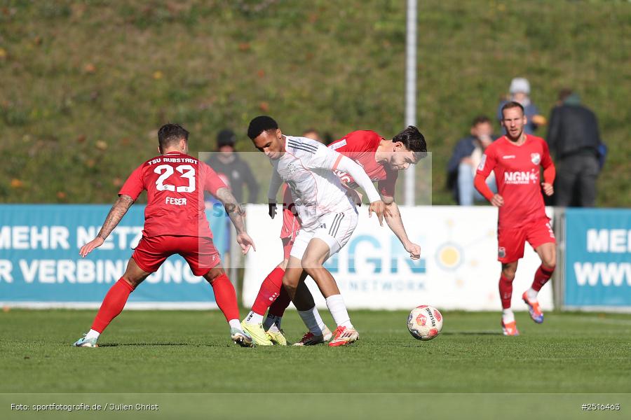 NGN Arena, Aubstadt, 18.10.2025, sport, action, Fussball, BFV, 14. Spieltag, Regionalliga Bayern, FCB, AUB, FC Bayern München II, TSV Aubstadt - Bild-ID: 2516463