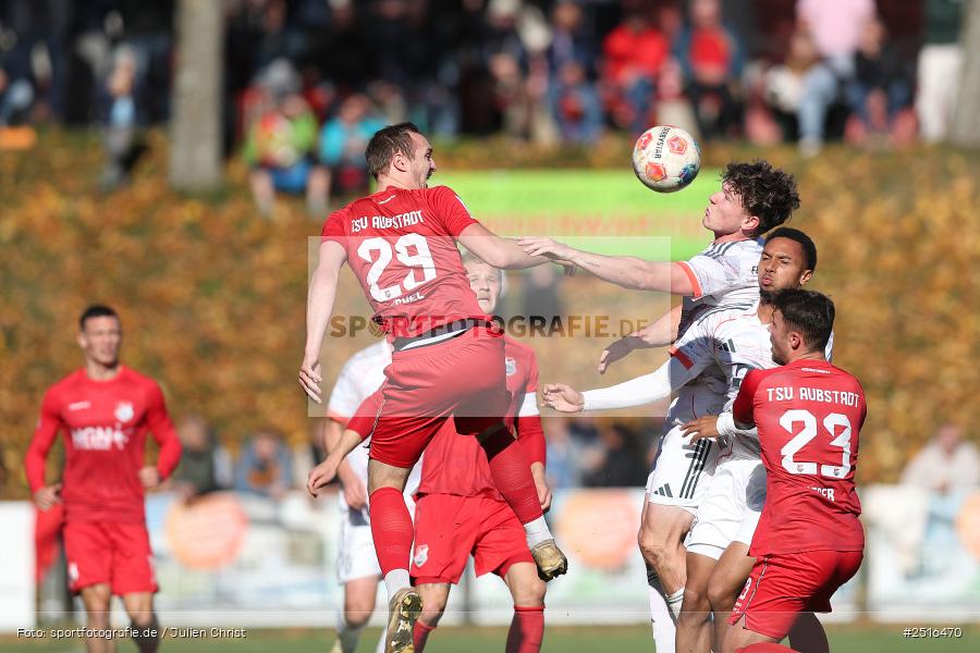 NGN Arena, Aubstadt, 18.10.2025, sport, action, Fussball, BFV, 14. Spieltag, Regionalliga Bayern, FCB, AUB, FC Bayern München II, TSV Aubstadt - Bild-ID: 2516470