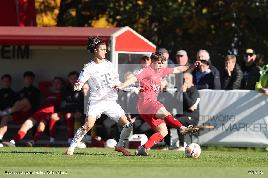 NGN Arena, Aubstadt, 18.10.2025, sport, action, Fussball, BFV, 14. Spieltag, Regionalliga Bayern, FCB, AUB, FC Bayern München II, TSV Aubstadt - Bild-ID: 2516472