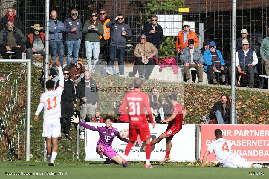 NGN Arena, Aubstadt, 18.10.2025, sport, action, Fussball, BFV, 14. Spieltag, Regionalliga Bayern, FCB, AUB, FC Bayern München II, TSV Aubstadt - Bild-ID: 2516473