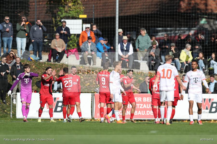 NGN Arena, Aubstadt, 18.10.2025, sport, action, Fussball, BFV, 14. Spieltag, Regionalliga Bayern, FCB, AUB, FC Bayern München II, TSV Aubstadt - Bild-ID: 2516474