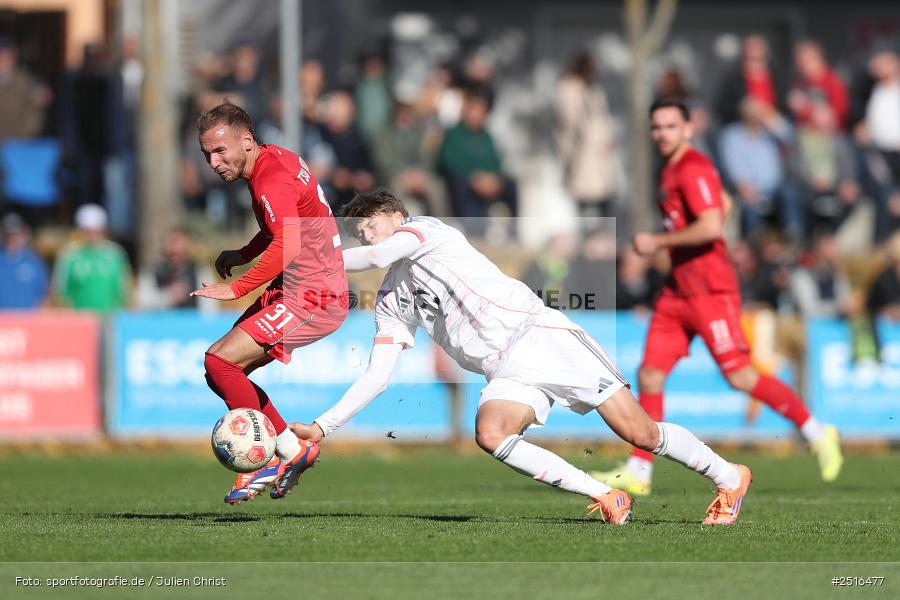 NGN Arena, Aubstadt, 18.10.2025, sport, action, Fussball, BFV, 14. Spieltag, Regionalliga Bayern, FCB, AUB, FC Bayern München II, TSV Aubstadt - Bild-ID: 2516477