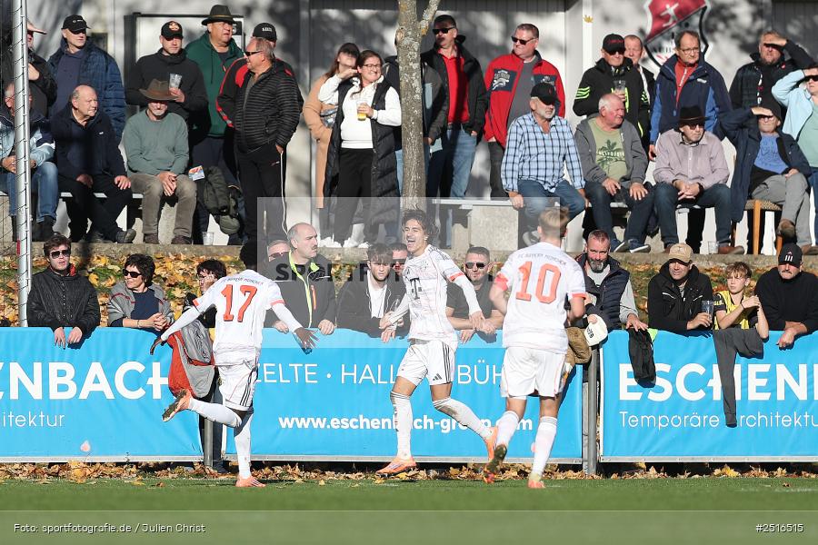 NGN Arena, Aubstadt, 18.10.2025, sport, action, Fussball, BFV, 14. Spieltag, Regionalliga Bayern, FCB, AUB, FC Bayern München II, TSV Aubstadt - Bild-ID: 2516515