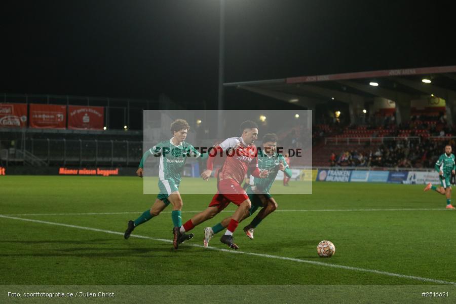 sport, action, Würzburg, SpVgg Greuther Fürth II, SGF, Regionalliga Bayern, Fussball, FWK, FC Würzburger Kickers, BFV, AKON Arena, 17.10.2025, 14. Spieltag - Bild-ID: 2516621