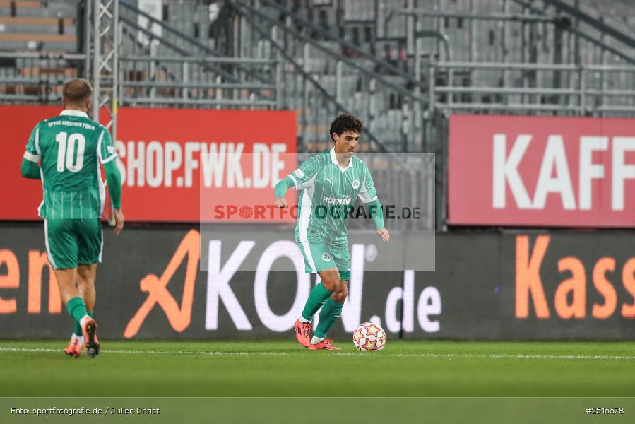 sport, action, Würzburg, SpVgg Greuther Fürth II, SGF, Regionalliga Bayern, Fussball, FWK, FC Würzburger Kickers, BFV, AKON Arena, 17.10.2025, 14. Spieltag - Bild-ID: 2516678