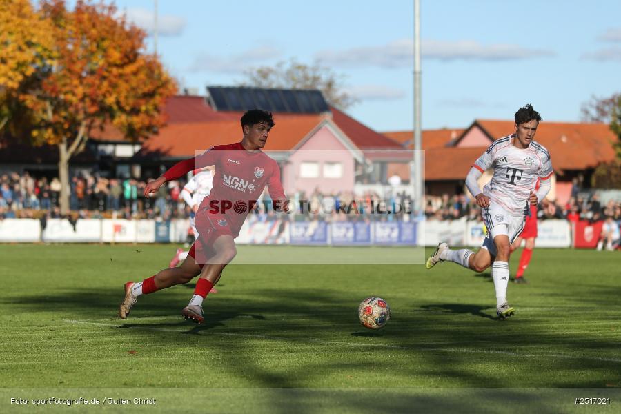 sport, action, TSV Aubstadt, Regionalliga Bayern, NGN Arena, Fussball, FCB, FC Bayern München II, BFV, Aubstadt, AUB, 18.10.2025, 14. Spieltag - Bild-ID: 2517021