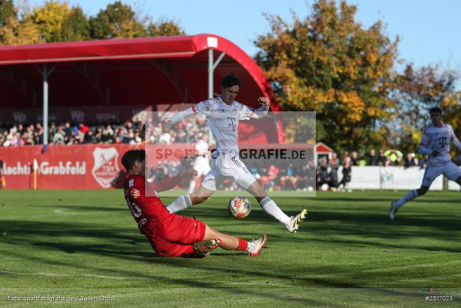 sport, action, TSV Aubstadt, Regionalliga Bayern, NGN Arena, Fussball, FCB, FC Bayern München II, BFV, Aubstadt, AUB, 18.10.2025, 14. Spieltag - Bild-ID: 2517023
