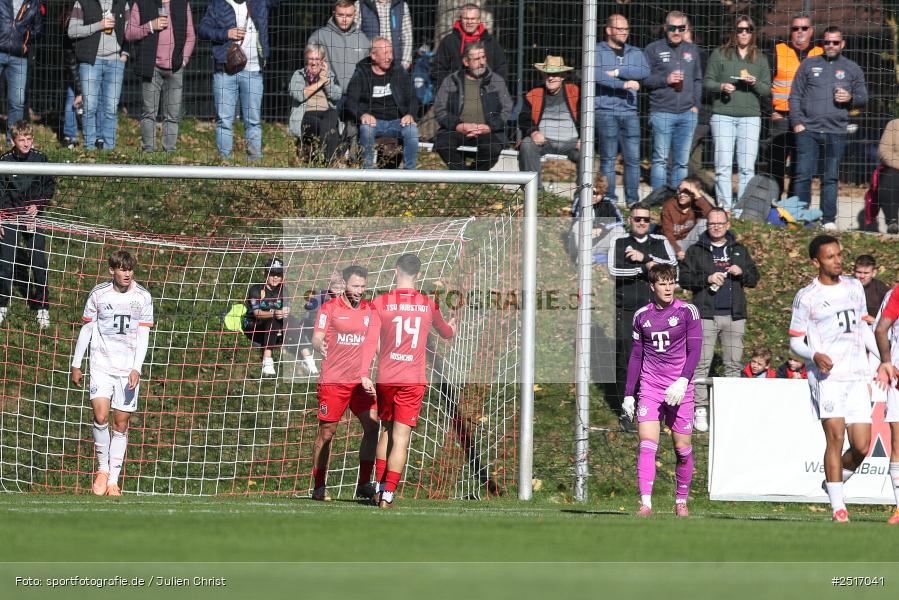 sport, action, TSV Aubstadt, Regionalliga Bayern, NGN Arena, Fussball, FCB, FC Bayern München II, BFV, Aubstadt, AUB, 18.10.2025, 14. Spieltag - Bild-ID: 2517041