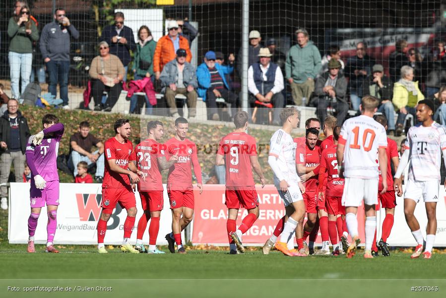 sport, action, TSV Aubstadt, Regionalliga Bayern, NGN Arena, Fussball, FCB, FC Bayern München II, BFV, Aubstadt, AUB, 18.10.2025, 14. Spieltag - Bild-ID: 2517043