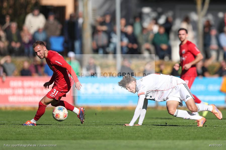 sport, action, TSV Aubstadt, Regionalliga Bayern, NGN Arena, Fussball, FCB, FC Bayern München II, BFV, Aubstadt, AUB, 18.10.2025, 14. Spieltag - Bild-ID: 2517051