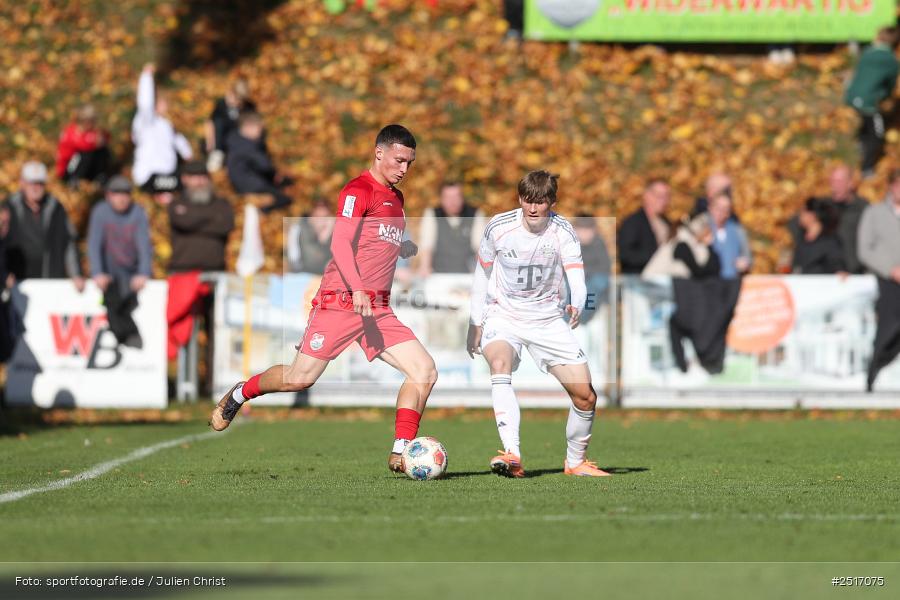 sport, action, TSV Aubstadt, Regionalliga Bayern, NGN Arena, Fussball, FCB, FC Bayern München II, BFV, Aubstadt, AUB, 18.10.2025, 14. Spieltag - Bild-ID: 2517075