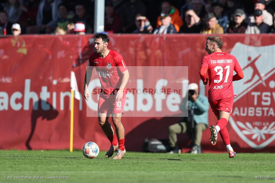 sport, action, TSV Aubstadt, Regionalliga Bayern, NGN Arena, Fussball, FCB, FC Bayern München II, BFV, Aubstadt, AUB, 18.10.2025, 14. Spieltag - Bild-ID: 2517115