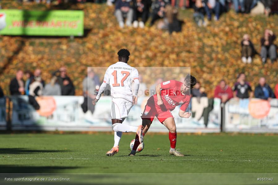 sport, action, TSV Aubstadt, Regionalliga Bayern, NGN Arena, Fussball, FCB, FC Bayern München II, BFV, Aubstadt, AUB, 18.10.2025, 14. Spieltag - Bild-ID: 2517142