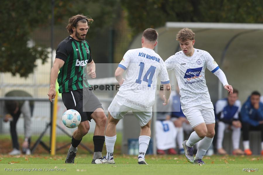 Sportgelände Darmstädter Str. 100, Aschaffenburg, 19.10.2025, sport, action, Fussball, BFV, 16. Spieltag, Landesliga Nordwest, ASV, TUS, ASV Rimpar, TuS 1893 Aschaffenburg-Leider - Bild-ID: 2517642