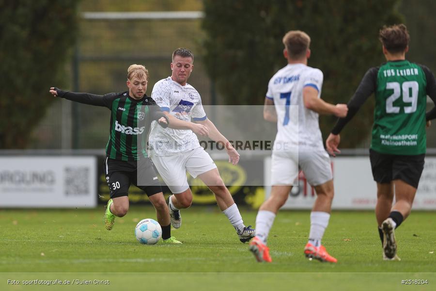 sport, action, TuS 1893 Aschaffenburg-Leider, TUS, Sportgelände Darmstädter Str. 100, Landesliga Nordwest, Fussball, BFV, Aschaffenburg, ASV Rimpar, ASV, 19.10.2025, 16. Spieltag - Bild-ID: 2518204