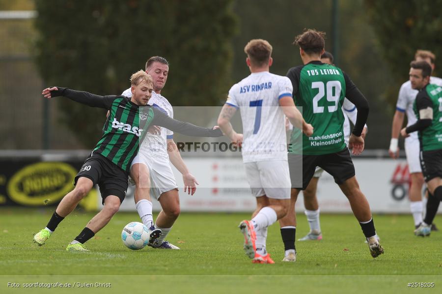 sport, action, TuS 1893 Aschaffenburg-Leider, TUS, Sportgelände Darmstädter Str. 100, Landesliga Nordwest, Fussball, BFV, Aschaffenburg, ASV Rimpar, ASV, 19.10.2025, 16. Spieltag - Bild-ID: 2518205