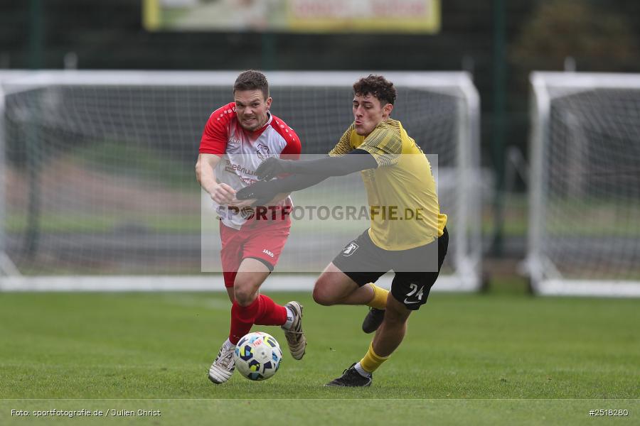 sport, action, Sportgelände, SpVgg Hösbach-Bahnhof, SpVgg Giebelstadt, Hösbach-Bahnhof, HOS, GIE, Fussball, Bezirksliga Unterfranken West, BFV, 19.10.2025, 14. Spieltag - Bild-ID: 2518280