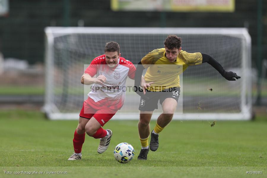 sport, action, Sportgelände, SpVgg Hösbach-Bahnhof, SpVgg Giebelstadt, Hösbach-Bahnhof, HOS, GIE, Fussball, Bezirksliga Unterfranken West, BFV, 19.10.2025, 14. Spieltag - Bild-ID: 2518282