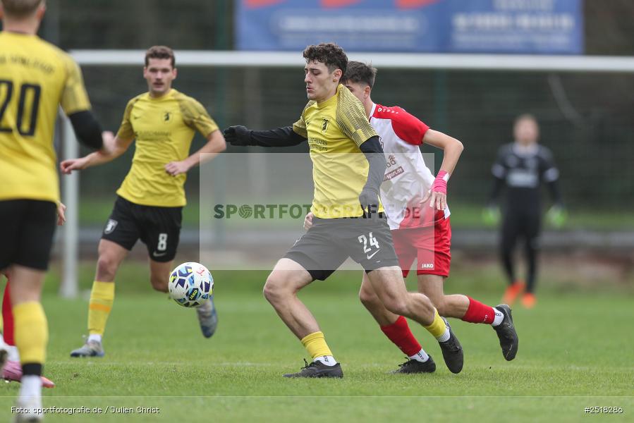 sport, action, Sportgelände, SpVgg Hösbach-Bahnhof, SpVgg Giebelstadt, Hösbach-Bahnhof, HOS, GIE, Fussball, Bezirksliga Unterfranken West, BFV, 19.10.2025, 14. Spieltag - Bild-ID: 2518286