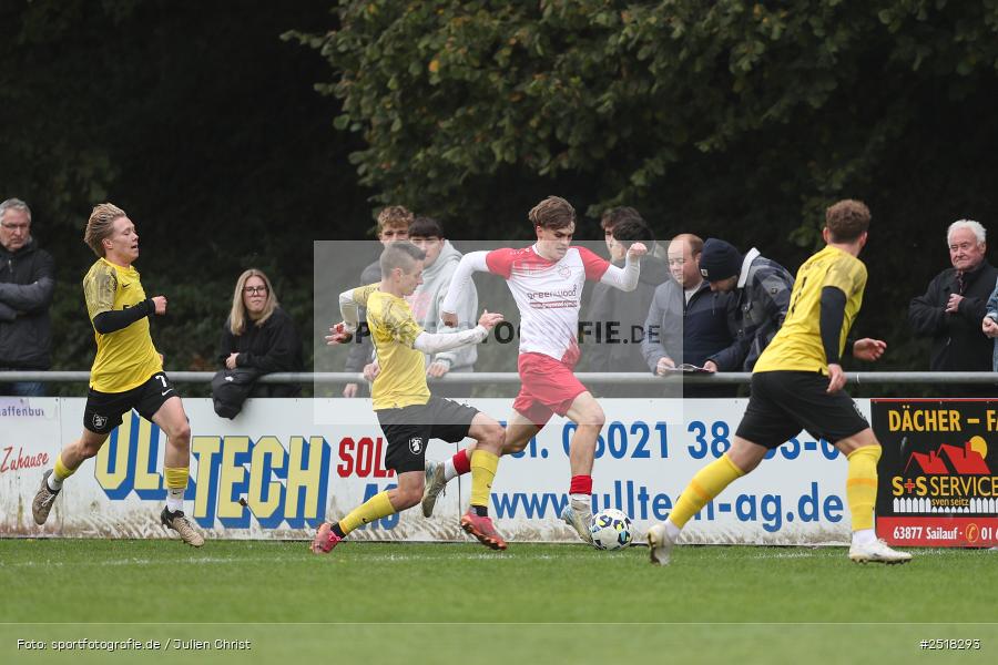 sport, action, Sportgelände, SpVgg Hösbach-Bahnhof, SpVgg Giebelstadt, Hösbach-Bahnhof, HOS, GIE, Fussball, Bezirksliga Unterfranken West, BFV, 19.10.2025, 14. Spieltag - Bild-ID: 2518293