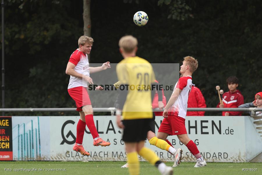 sport, action, Sportgelände, SpVgg Hösbach-Bahnhof, SpVgg Giebelstadt, Hösbach-Bahnhof, HOS, GIE, Fussball, Bezirksliga Unterfranken West, BFV, 19.10.2025, 14. Spieltag - Bild-ID: 2518301