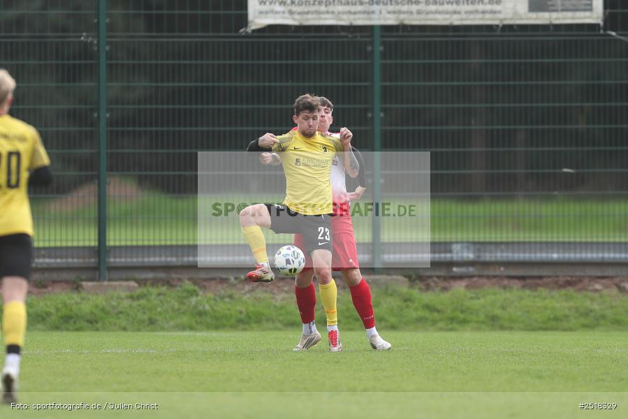 sport, action, Sportgelände, SpVgg Hösbach-Bahnhof, SpVgg Giebelstadt, Hösbach-Bahnhof, HOS, GIE, Fussball, Bezirksliga Unterfranken West, BFV, 19.10.2025, 14. Spieltag - Bild-ID: 2518329