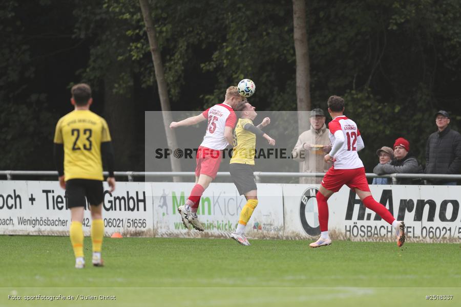 sport, action, Sportgelände, SpVgg Hösbach-Bahnhof, SpVgg Giebelstadt, Hösbach-Bahnhof, HOS, GIE, Fussball, Bezirksliga Unterfranken West, BFV, 19.10.2025, 14. Spieltag - Bild-ID: 2518337