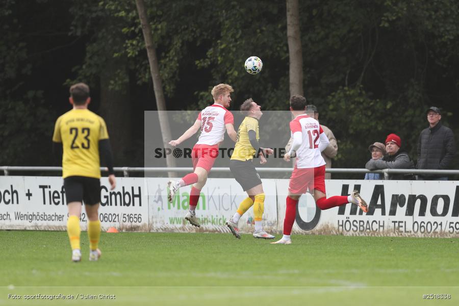 sport, action, Sportgelände, SpVgg Hösbach-Bahnhof, SpVgg Giebelstadt, Hösbach-Bahnhof, HOS, GIE, Fussball, Bezirksliga Unterfranken West, BFV, 19.10.2025, 14. Spieltag - Bild-ID: 2518338
