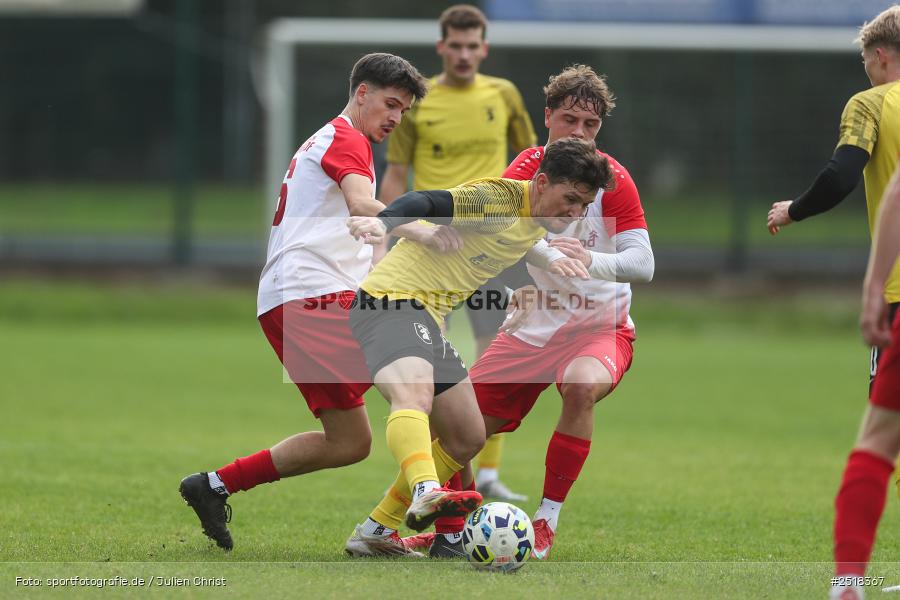 sport, action, Sportgelände, SpVgg Hösbach-Bahnhof, SpVgg Giebelstadt, Hösbach-Bahnhof, HOS, GIE, Fussball, Bezirksliga Unterfranken West, BFV, 19.10.2025, 14. Spieltag - Bild-ID: 2518367