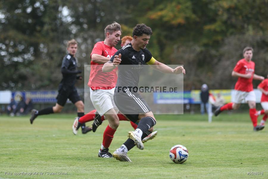 sport, action, Sportgelände, Kreisklasse Würzburg Gr. 3, Fussball, Bischbrunn, BFV, 19.10.2025, 14. Spieltag, (SG 1) Stetten/Binsfeld/Müdesheim, (SG 1) Bischbrunn/Oberndorf - Bild-ID: 2518378