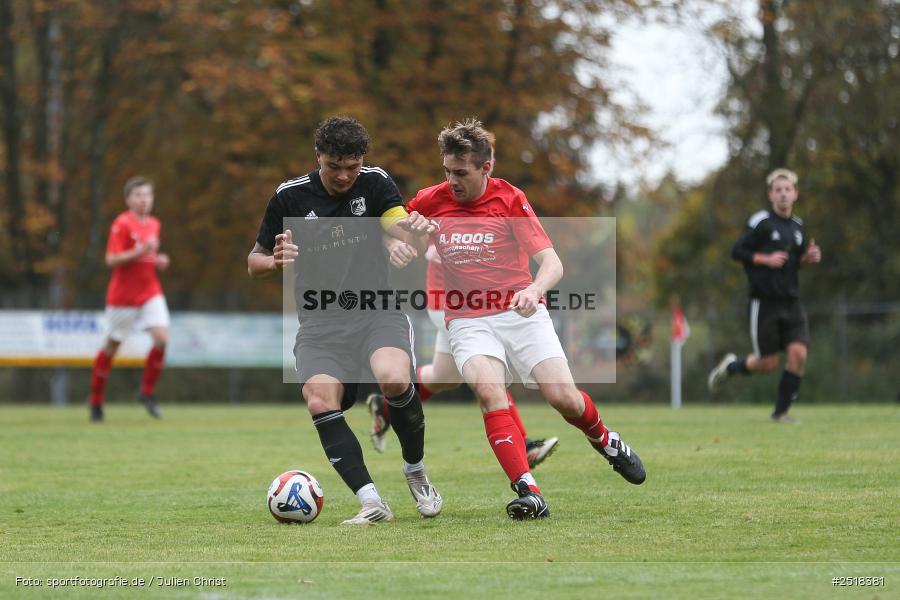 sport, action, Sportgelände, Kreisklasse Würzburg Gr. 3, Fussball, Bischbrunn, BFV, 19.10.2025, 14. Spieltag, (SG 1) Stetten/Binsfeld/Müdesheim, (SG 1) Bischbrunn/Oberndorf - Bild-ID: 2518381
