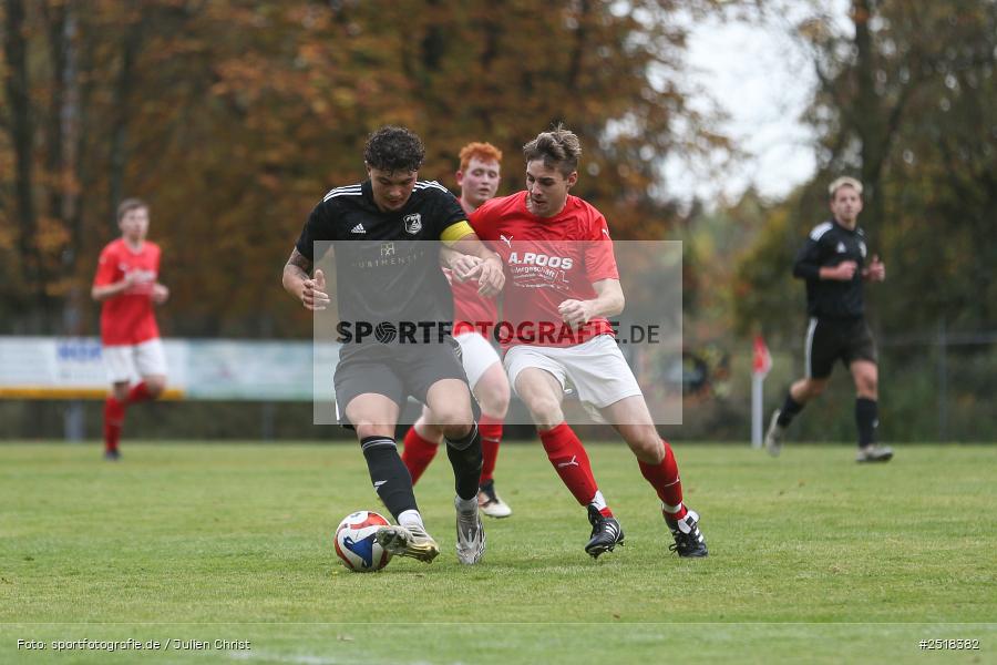 sport, action, Sportgelände, Kreisklasse Würzburg Gr. 3, Fussball, Bischbrunn, BFV, 19.10.2025, 14. Spieltag, (SG 1) Stetten/Binsfeld/Müdesheim, (SG 1) Bischbrunn/Oberndorf - Bild-ID: 2518382