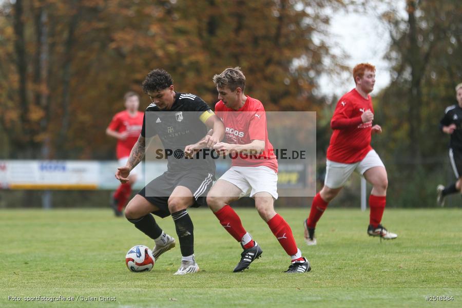 sport, action, Sportgelände, Kreisklasse Würzburg Gr. 3, Fussball, Bischbrunn, BFV, 19.10.2025, 14. Spieltag, (SG 1) Stetten/Binsfeld/Müdesheim, (SG 1) Bischbrunn/Oberndorf - Bild-ID: 2518384