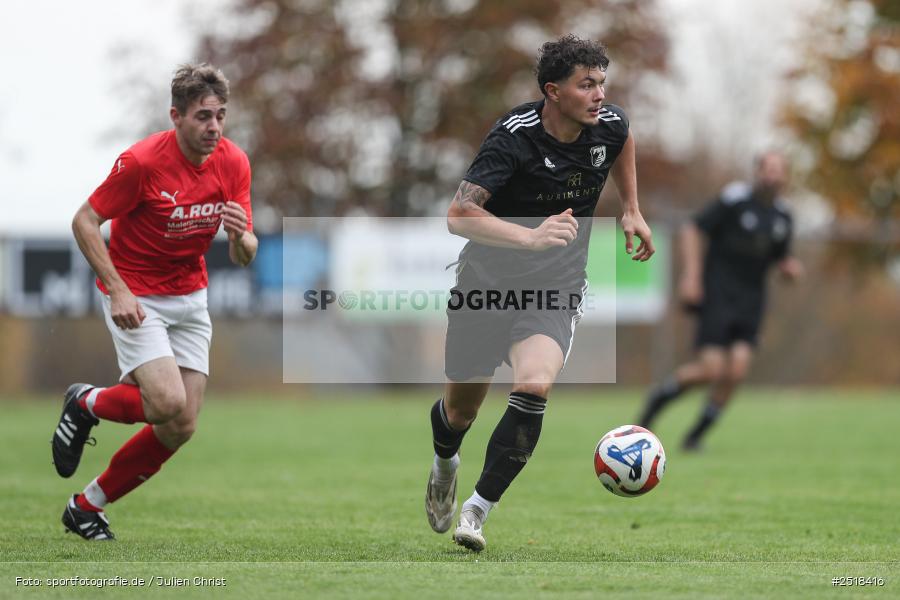 sport, action, Sportgelände, Kreisklasse Würzburg Gr. 3, Fussball, Bischbrunn, BFV, 19.10.2025, 14. Spieltag, (SG 1) Stetten/Binsfeld/Müdesheim, (SG 1) Bischbrunn/Oberndorf - Bild-ID: 2518416