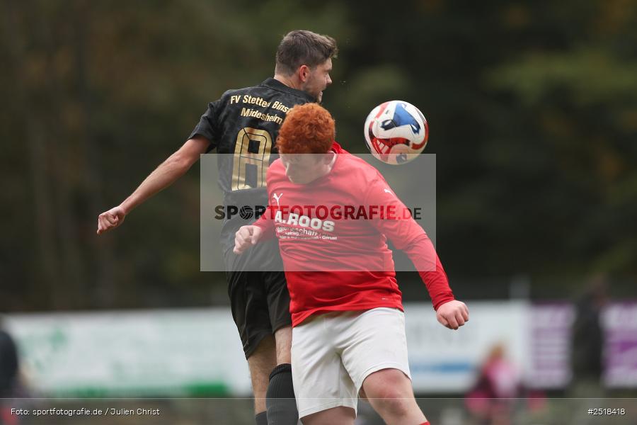 sport, action, Sportgelände, Kreisklasse Würzburg Gr. 3, Fussball, Bischbrunn, BFV, 19.10.2025, 14. Spieltag, (SG 1) Stetten/Binsfeld/Müdesheim, (SG 1) Bischbrunn/Oberndorf - Bild-ID: 2518418