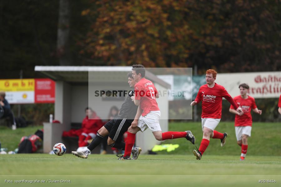 Sportgelände, Bischbrunn, 19.10.2025, sport, action, Fussball, BFV, 14. Spieltag, Kreisklasse Würzburg Gr. 3, (SG 1) Stetten/Binsfeld/Müdesheim, (SG 1) Bischbrunn/Oberndorf - Bild-ID: 2518436