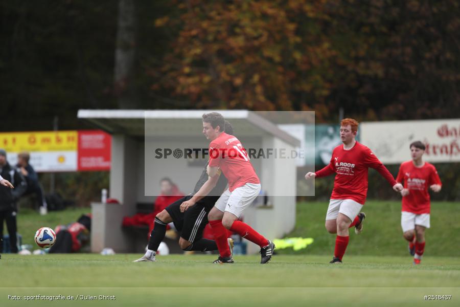 Sportgelände, Bischbrunn, 19.10.2025, sport, action, Fussball, BFV, 14. Spieltag, Kreisklasse Würzburg Gr. 3, (SG 1) Stetten/Binsfeld/Müdesheim, (SG 1) Bischbrunn/Oberndorf - Bild-ID: 2518437