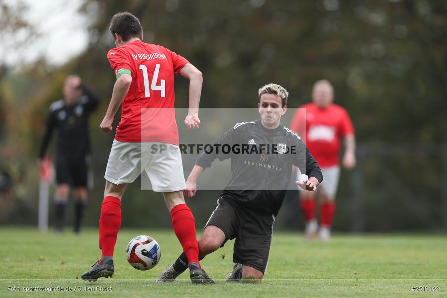 sport, action, Sportgelände, Kreisklasse Würzburg Gr. 3, Fussball, Bischbrunn, BFV, 19.10.2025, 14. Spieltag, (SG 1) Stetten/Binsfeld/Müdesheim, (SG 1) Bischbrunn/Oberndorf - Bild-ID: 2518442